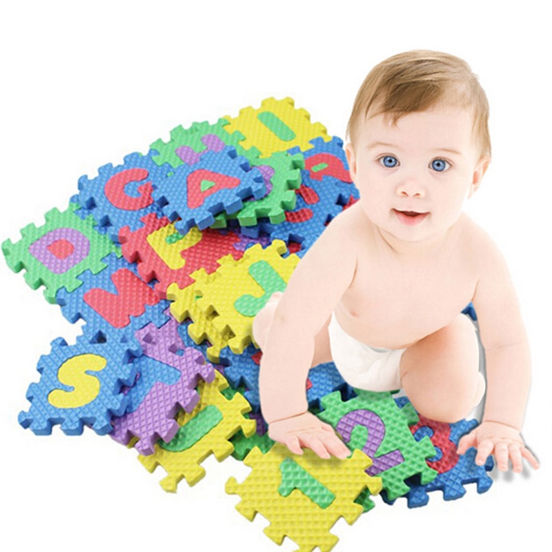 Foam Letter Mat Mini Toy Mats (36 pcs)