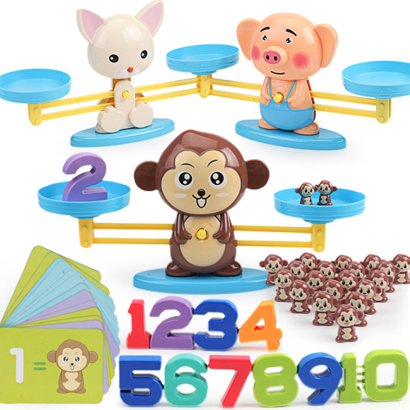 Monkey Balance Math Game Toy