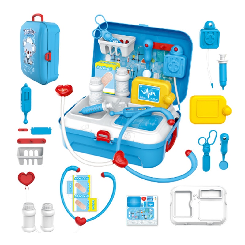 Toy Doctor Kit Backpack Play Set