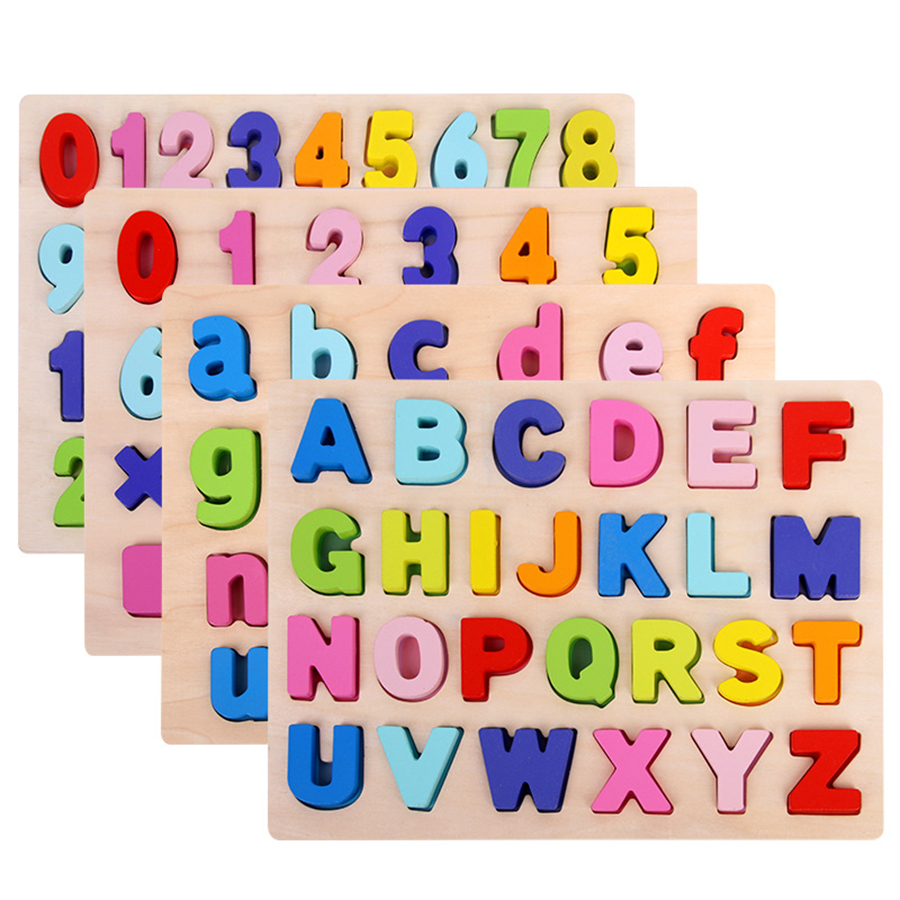 Alphabet Puzzle Kids Wooden Toys