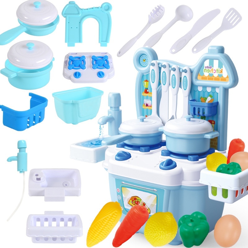 Mini Kitchen Set Kids Cooking Toys