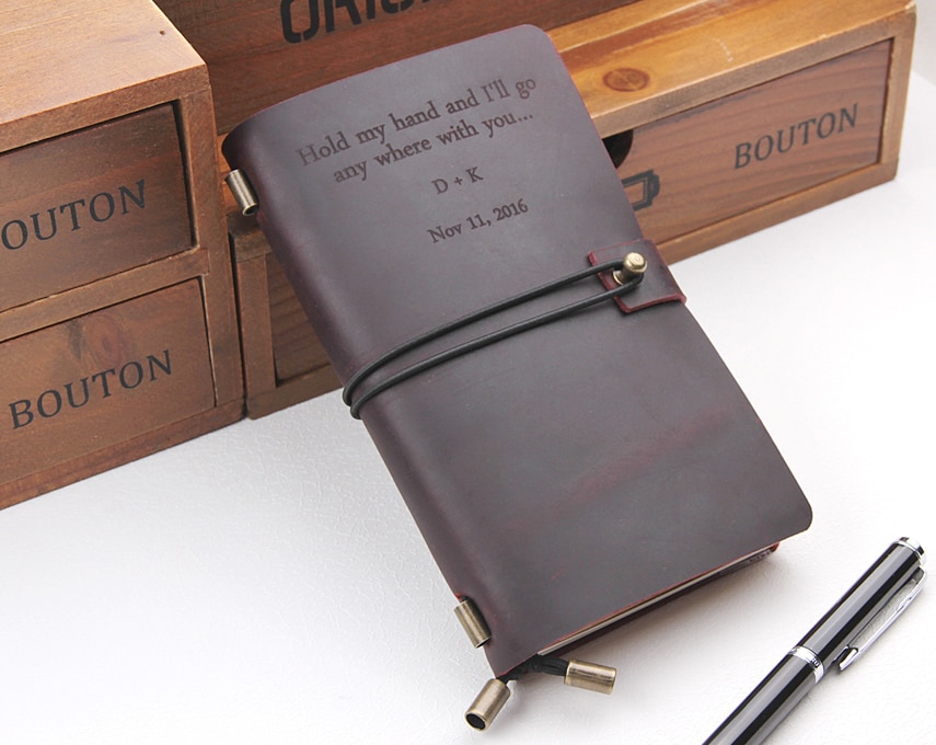 Journal Notebook Custom Leather Diary