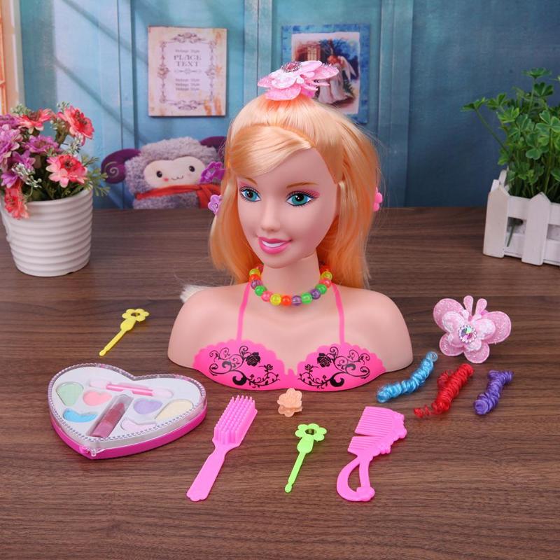 Hair Styling Doll Head Kids Toys