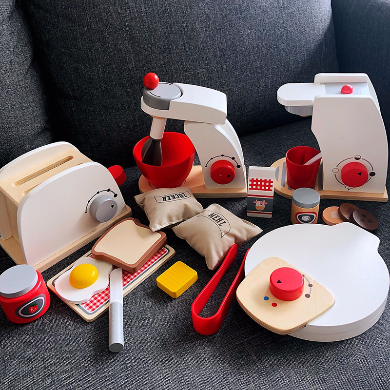 Wooden Kitchen Set Kids Educational Toys