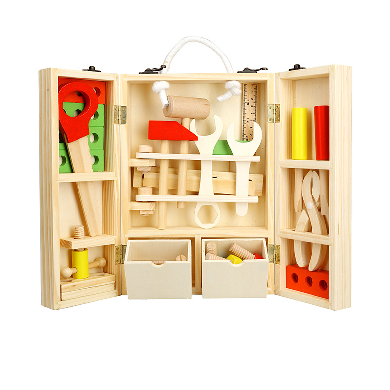 Kids Tool Set Carpenter Wooden Toys