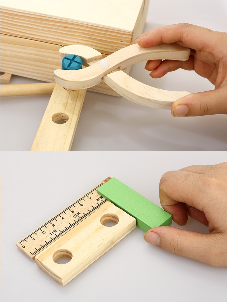 Kids Tool Set Carpenter Wooden Toys