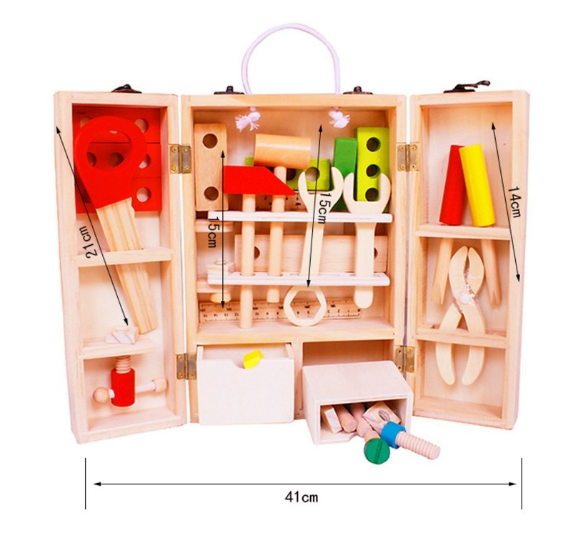 Kids Tool Set Carpenter Wooden Toys