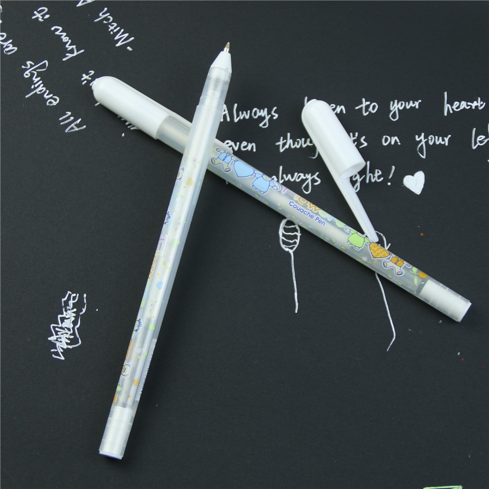 White Pen Gel Stationary Writer