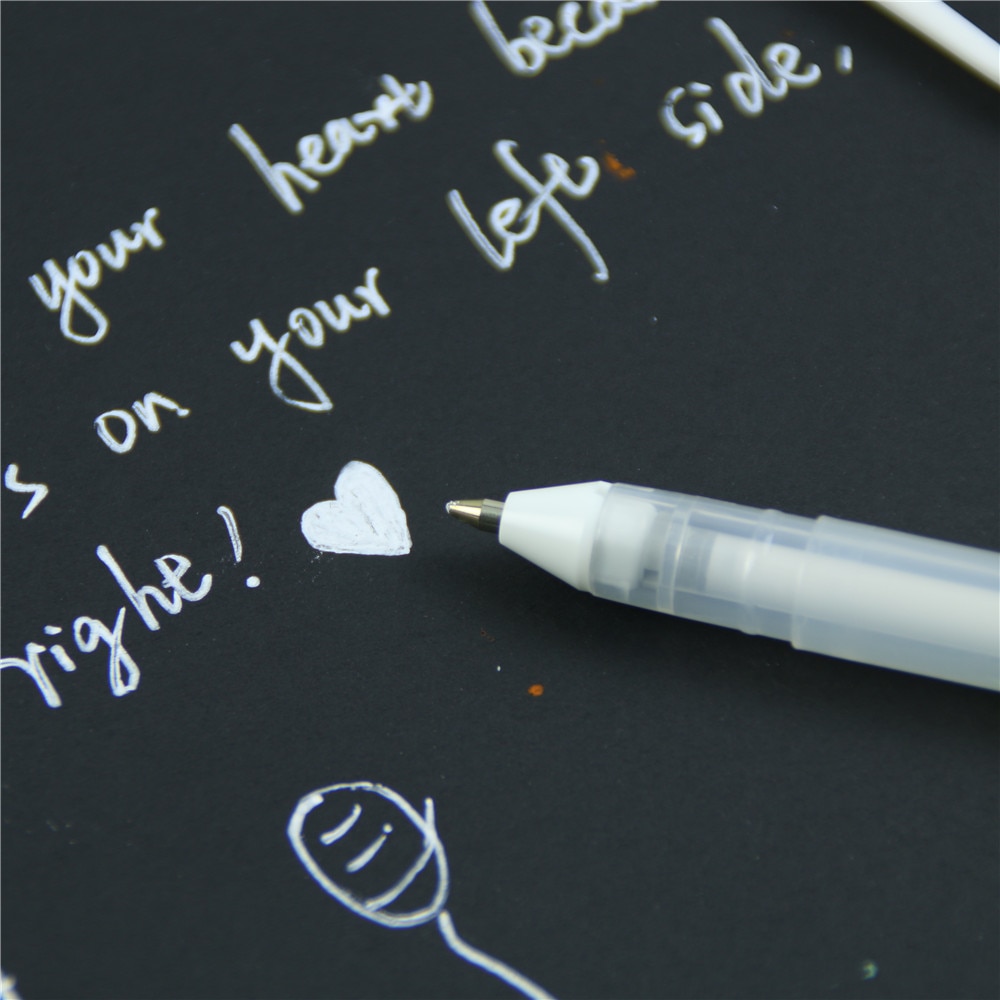 White Pen Gel Stationary Writer