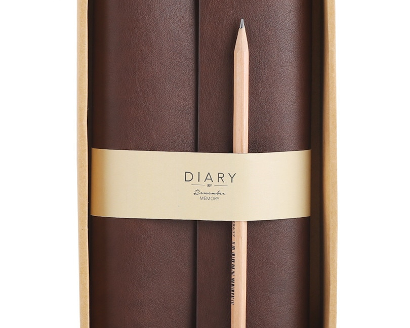 Leather Journal Notebook Office Diary