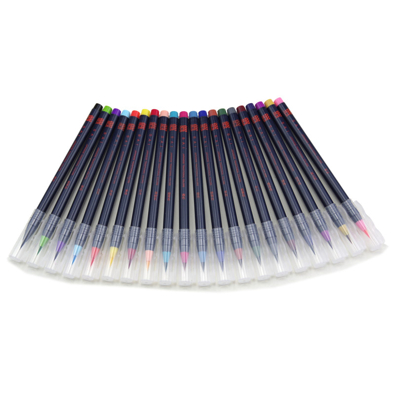 20-Color Watercolor Brush Pen Set