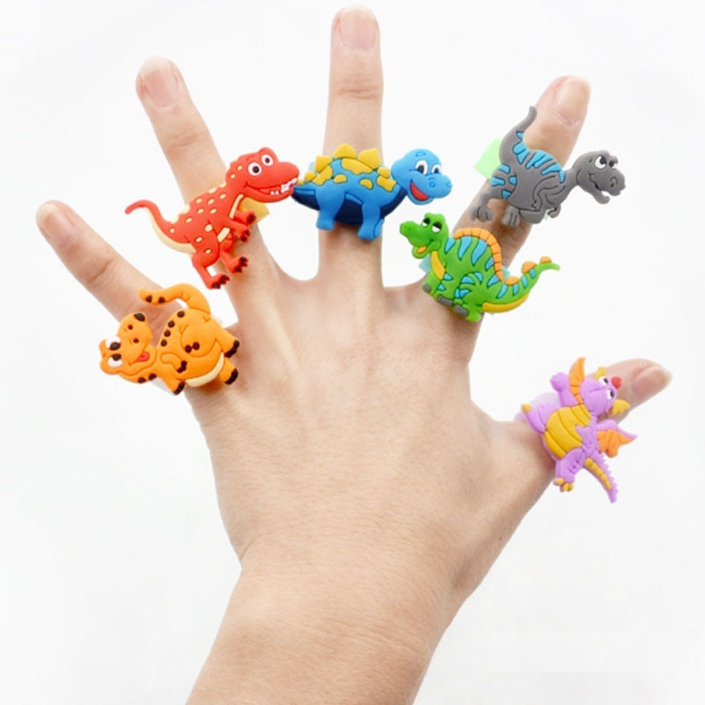 Dinosaur Rings Kids Fashion Accessories (6Pcs)
