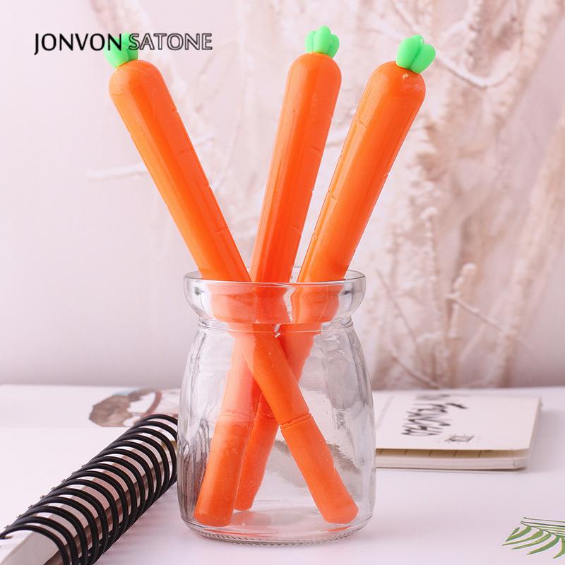 Plastic 0.5 mm Carrot Pens (2pcs)