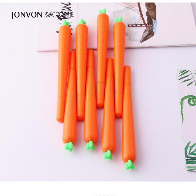 Plastic 0.5 mm Carrot Pens (2pcs)