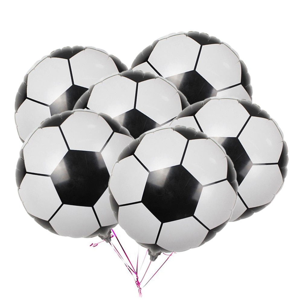 Metallic Foil Football Balloons (10pcs)