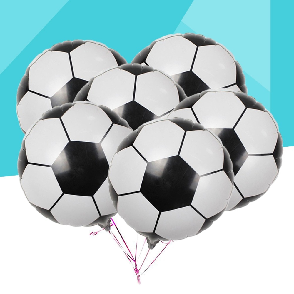 Metallic Foil Football Balloons (10pcs)