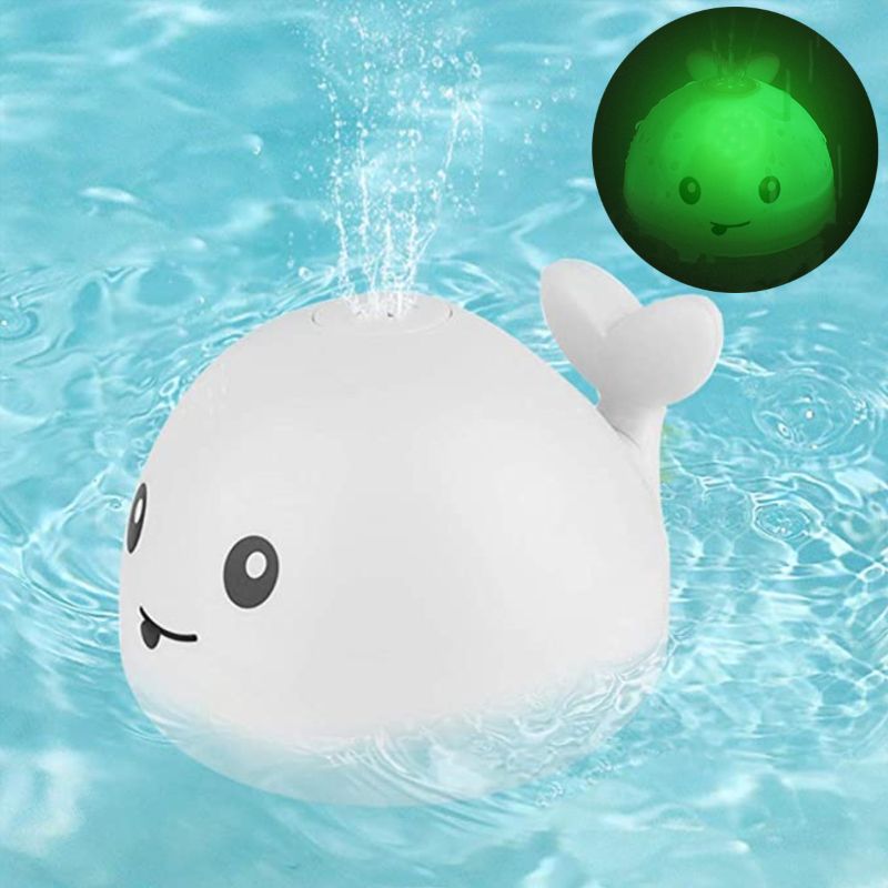 Whale Sprinkler Light Up Bath and Pool Toy