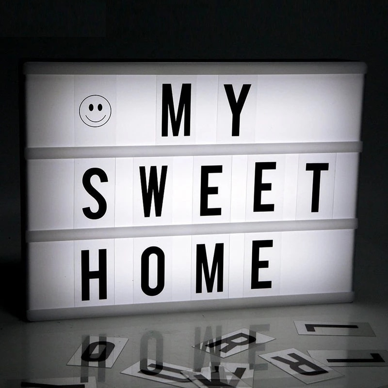 Customizable Letter Light Box