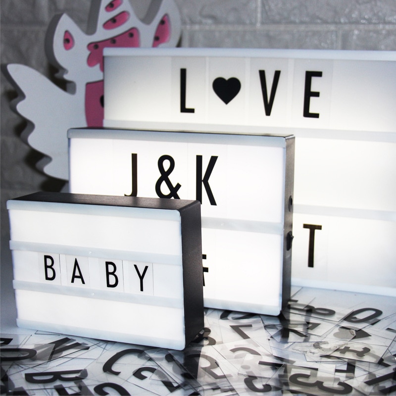 Customizable Letter Light Box