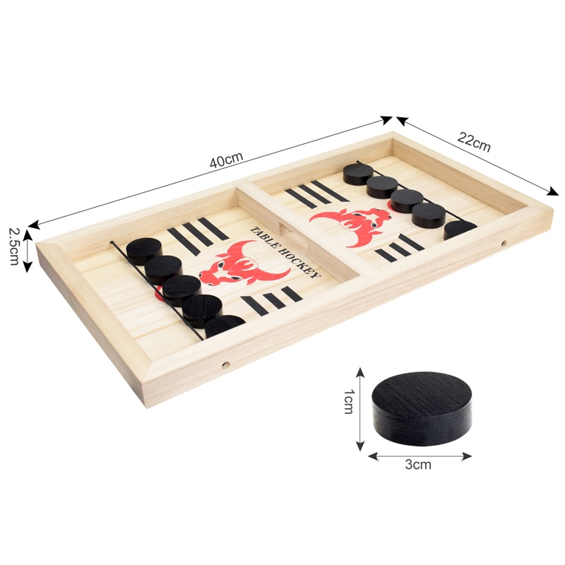 Wooden Hockey Game Interactive Board Game