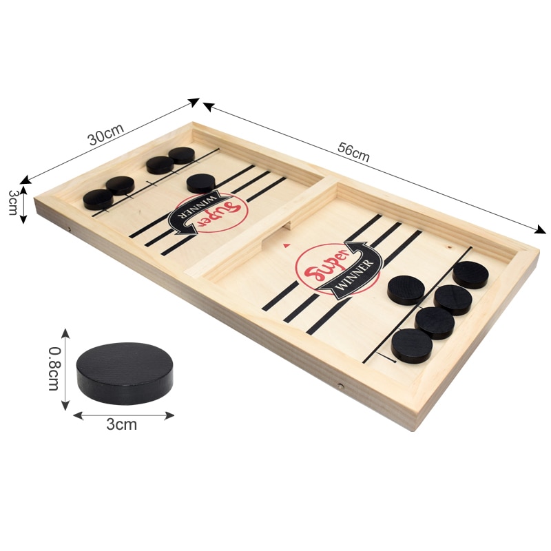 Wooden Hockey Game Interactive Board Game