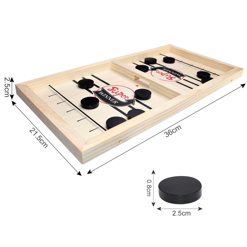 Wooden Hockey Game Interactive Board Game