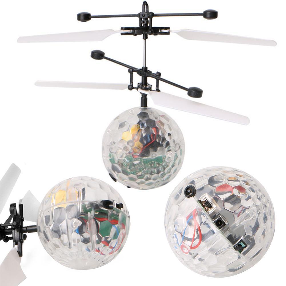 Flying Disco Ball LED Light with Propeller