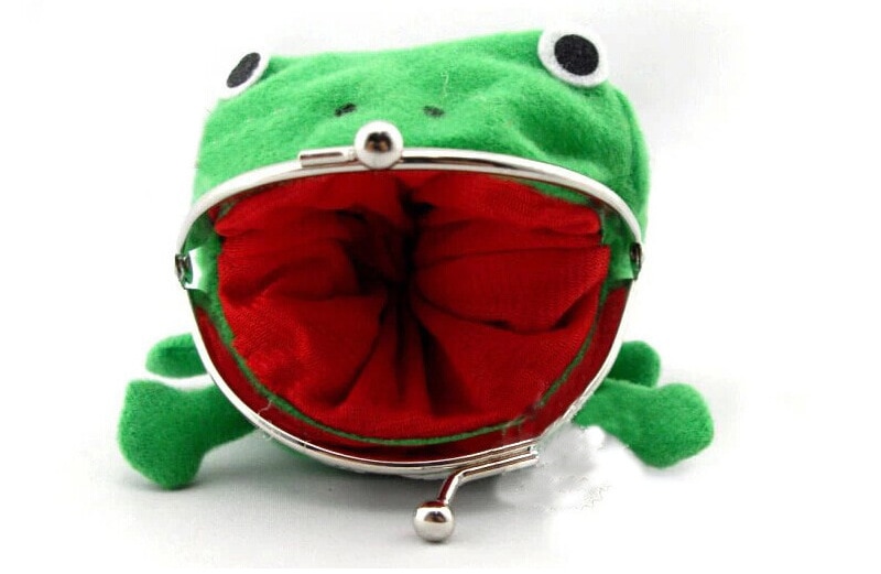 Plush Cartoon Frog Coin Purse