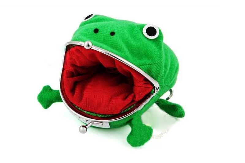 Plush Cartoon Frog Coin Purse