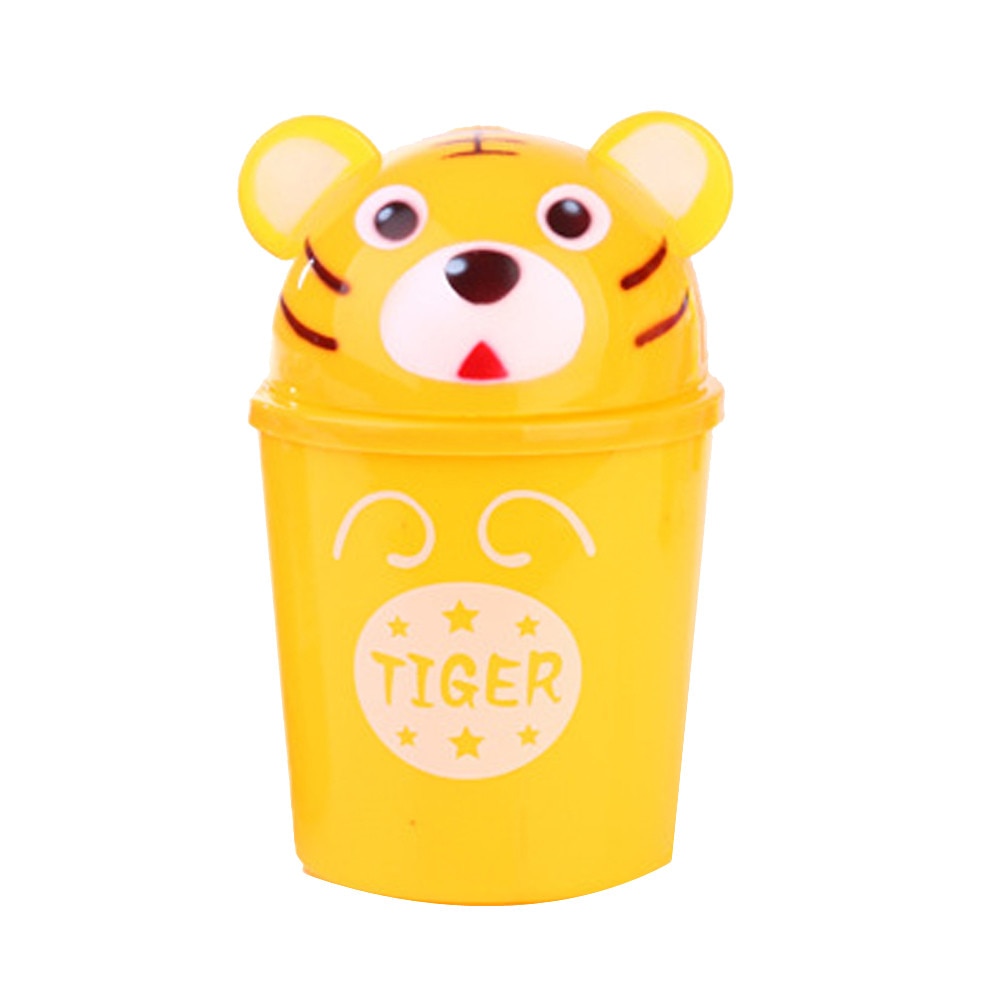 Cute Plastic Mini Trash Bin