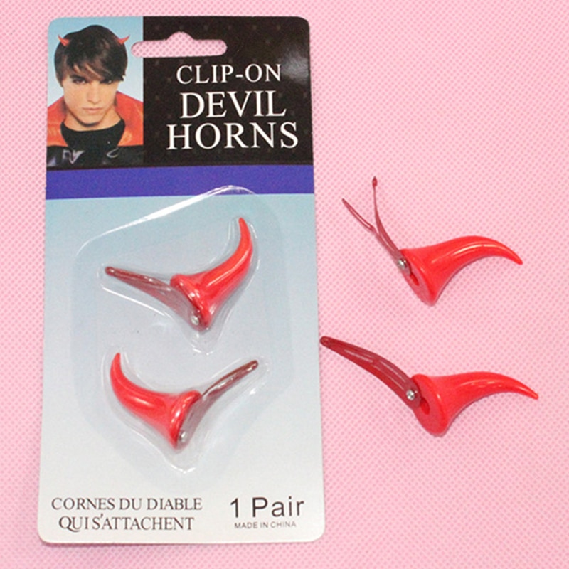 Plastic Clip On Devil Horn Clips