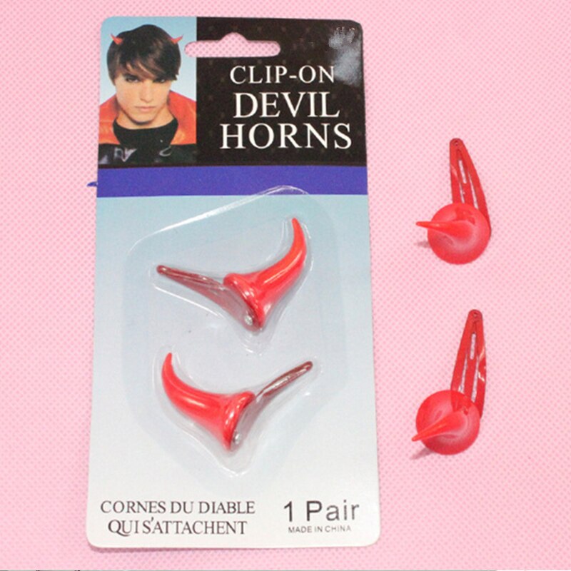 Plastic Clip On Devil Horn Clips