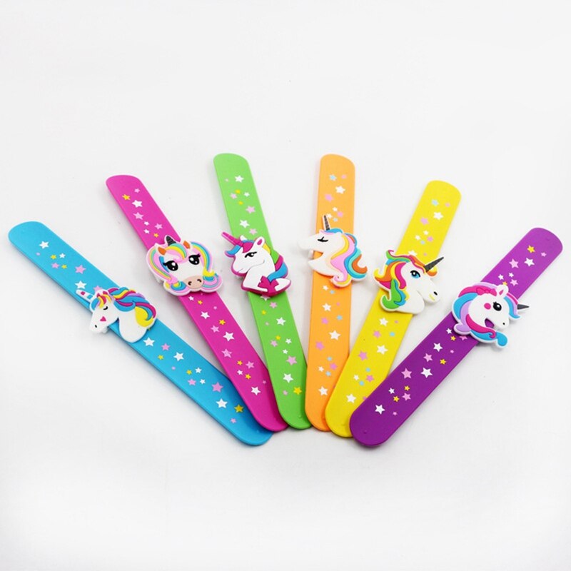 Silicone Kids Unicorn Slap Bracelet