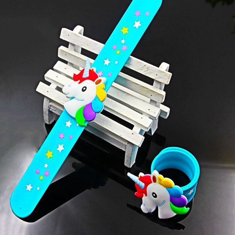 Silicone Kids Unicorn Slap Bracelet