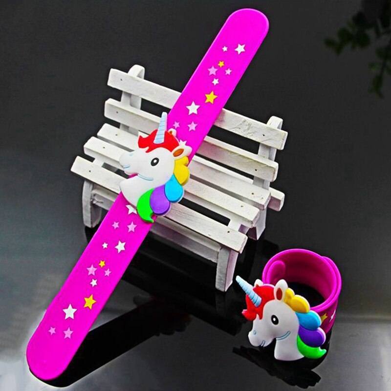 Silicone Kids Unicorn Slap Bracelet