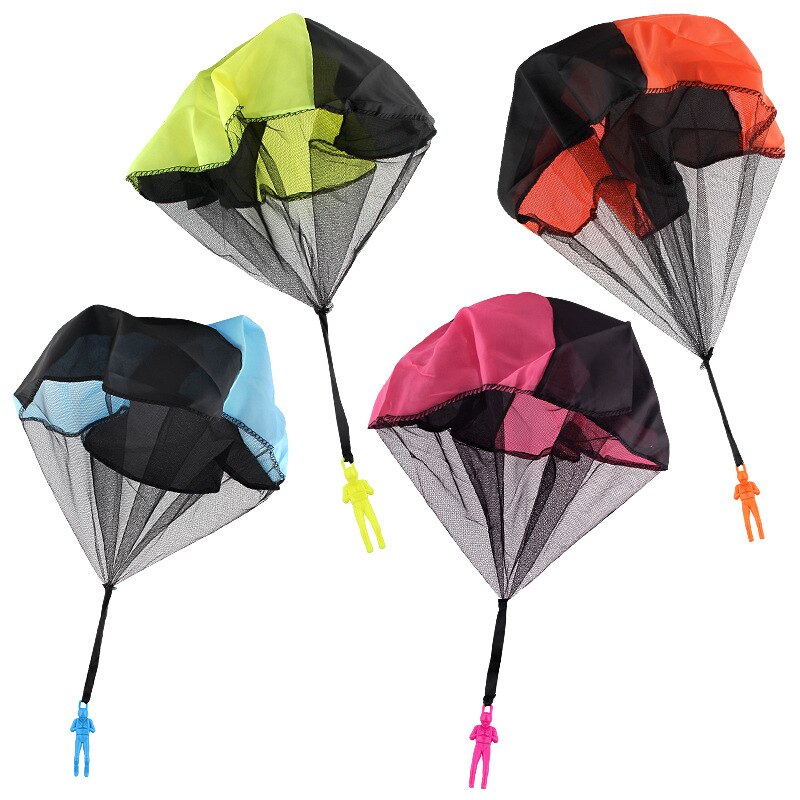 Kids Hand Throwing Soldier Parachute Toy