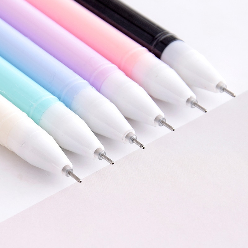 Cat Pens Gel Ink School Supply (6 Pcs)