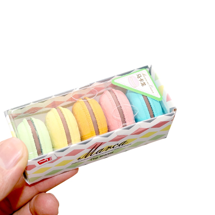Macaron Erasers School Supply (5 Pcs)