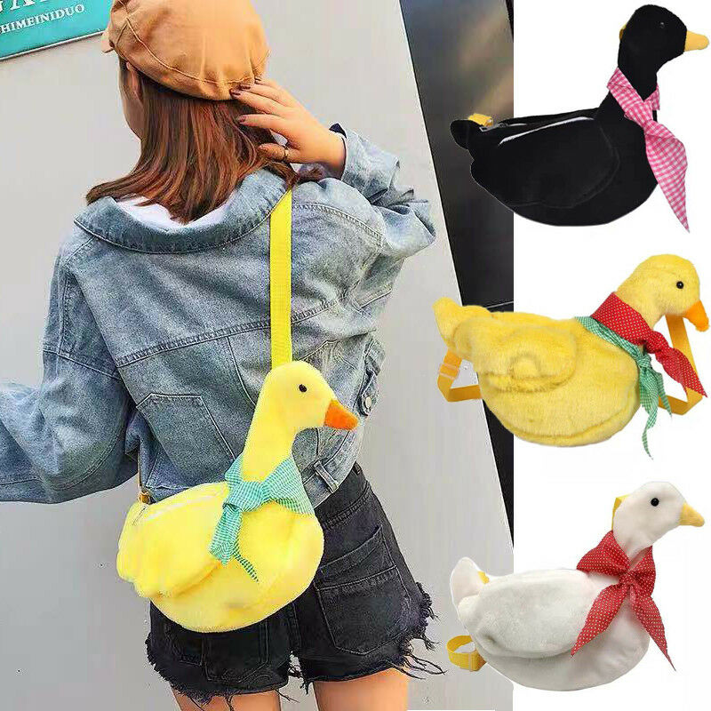 Duck Bag Cute Animal Sling Plush Purse