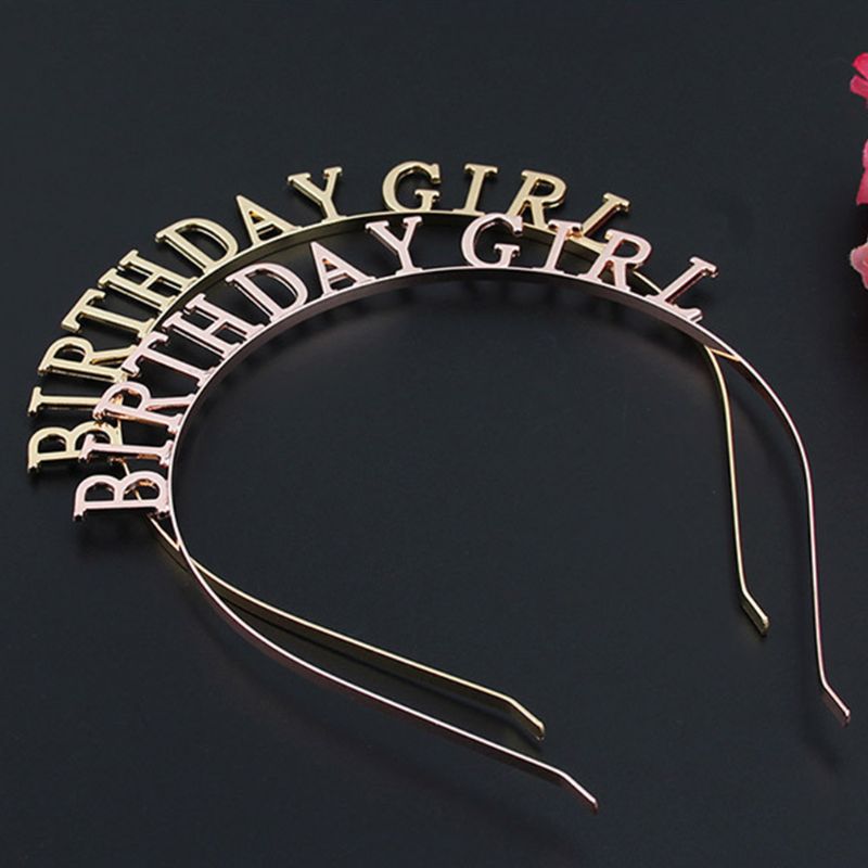 Birthday Girl Headband Metal Headwear
