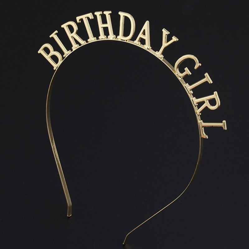 Birthday Girl Headband Metal Headwear