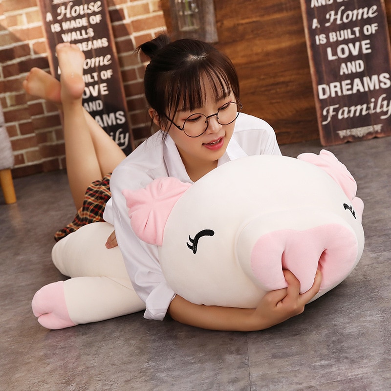Pig Plush Toy Soft Pig Stuffed Animal Pillow