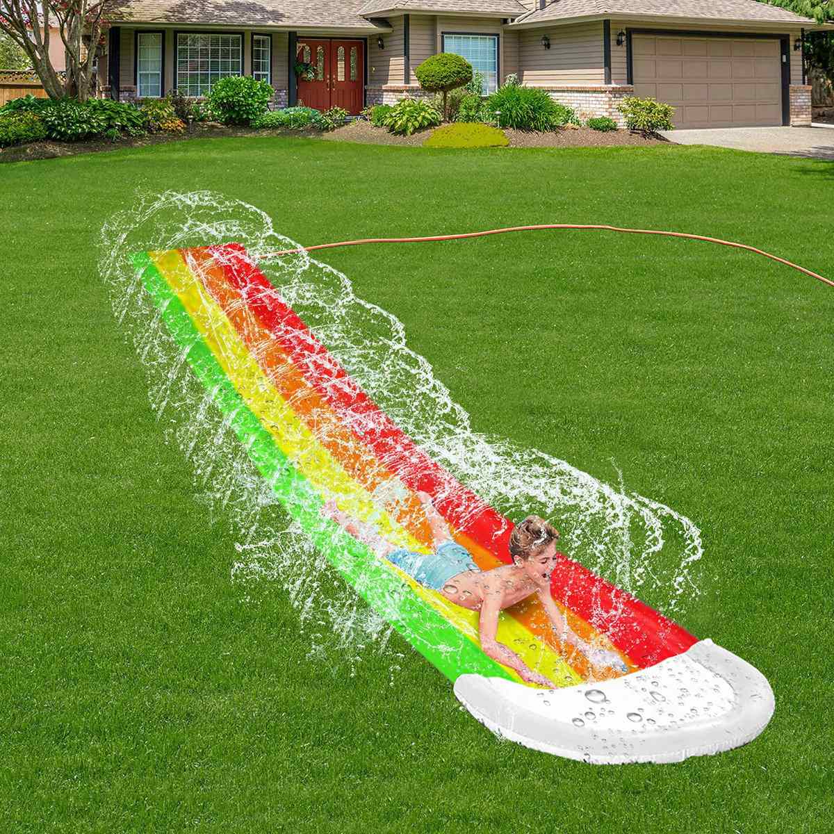 Water Slide Mat with Sprayers