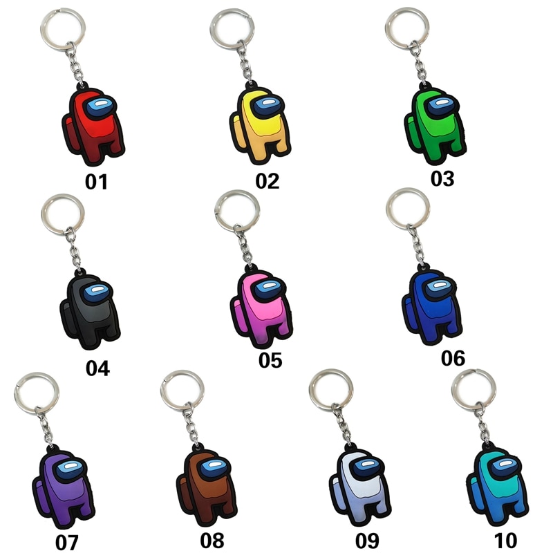 Among Us Keychain Silicone Accessory