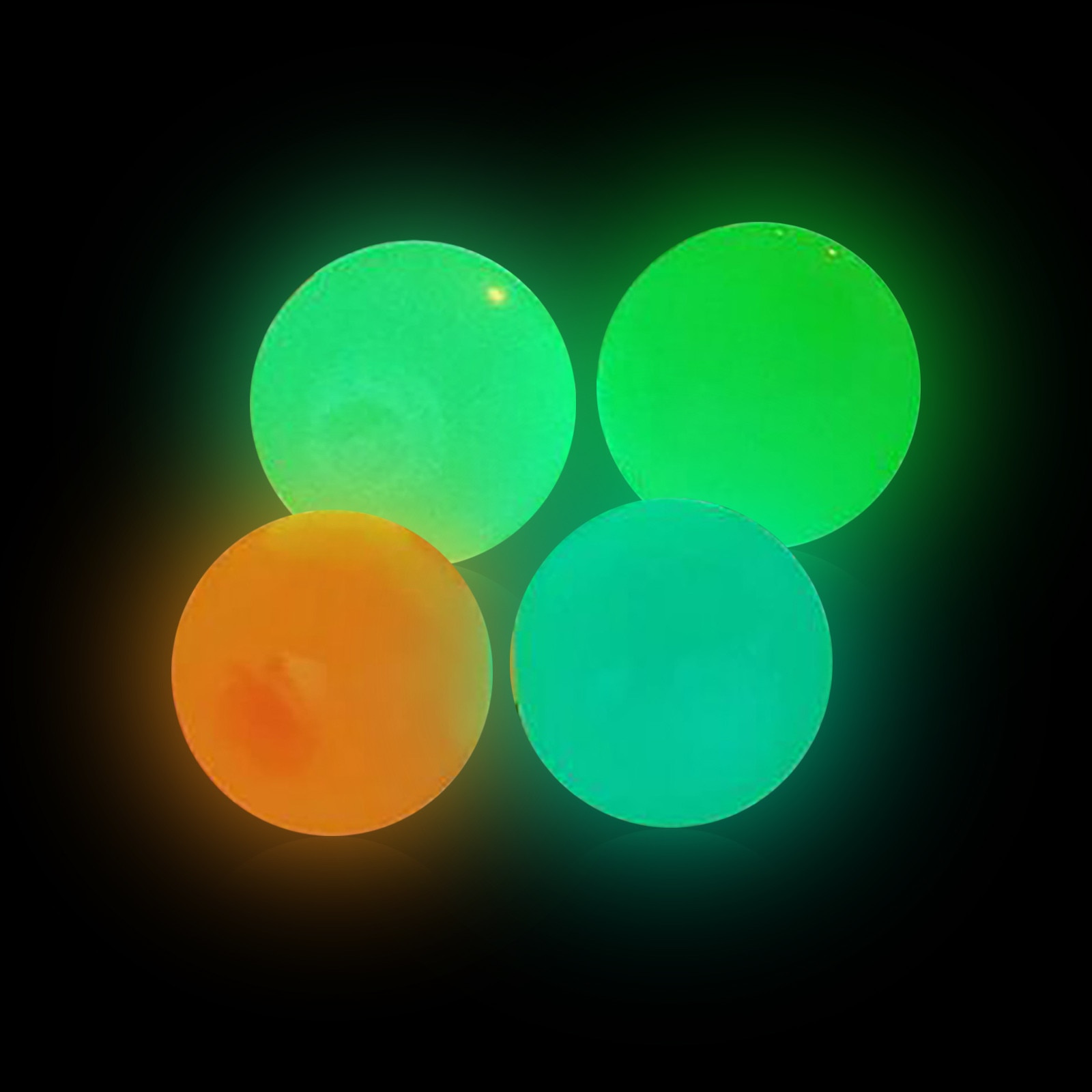 Luminous Sticky Wall Balls Catch and Throw Ball (Set of 4)