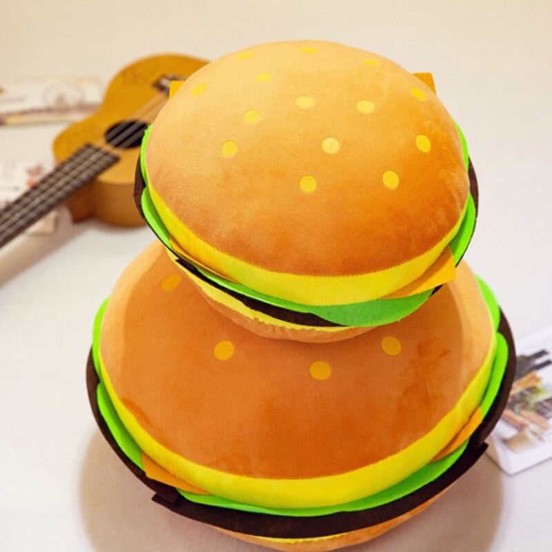 Hamburger Pillow Plush Stuffed Toy