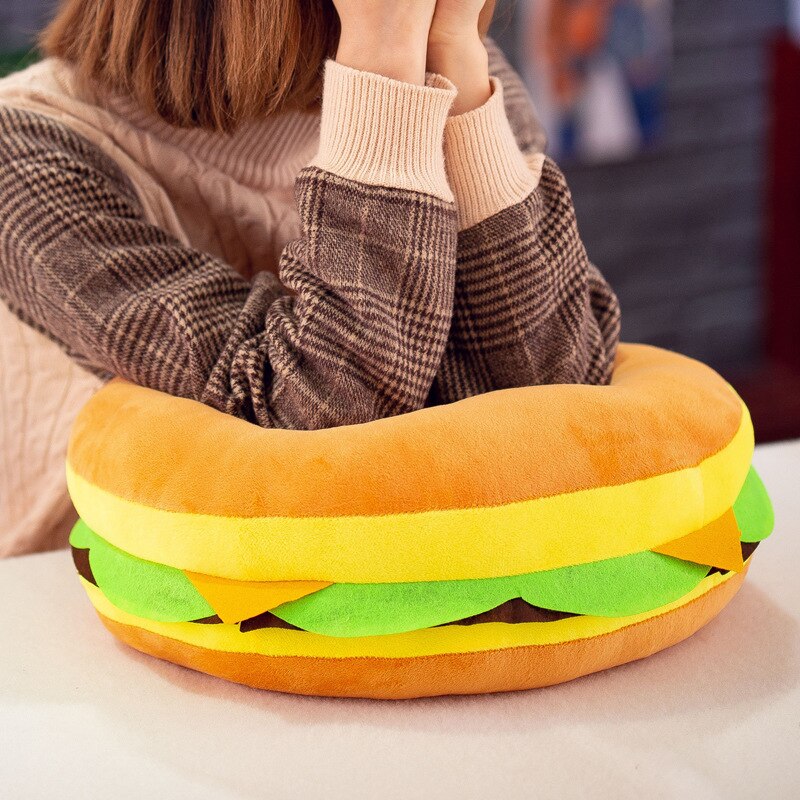 Hamburger Pillow Plush Stuffed Toy