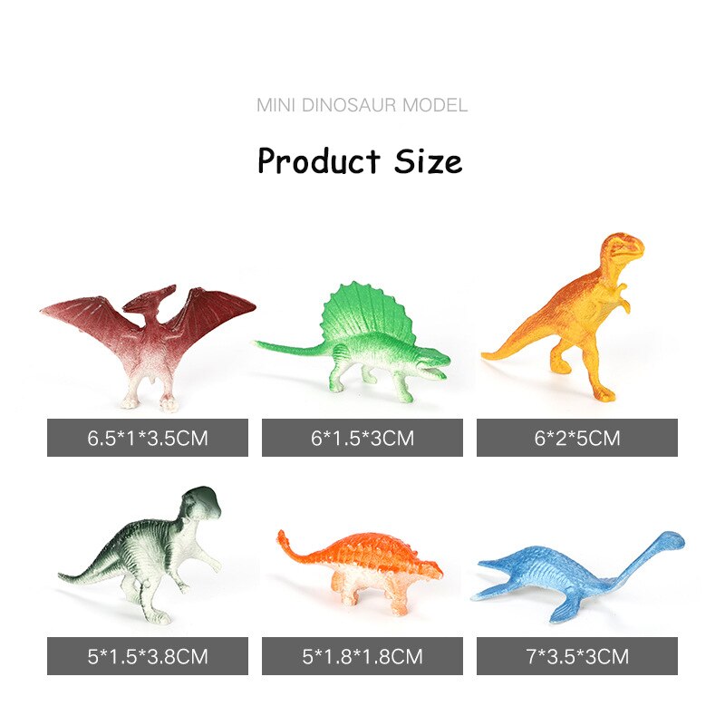 Rubber Dinosaurs 10-Piece Set