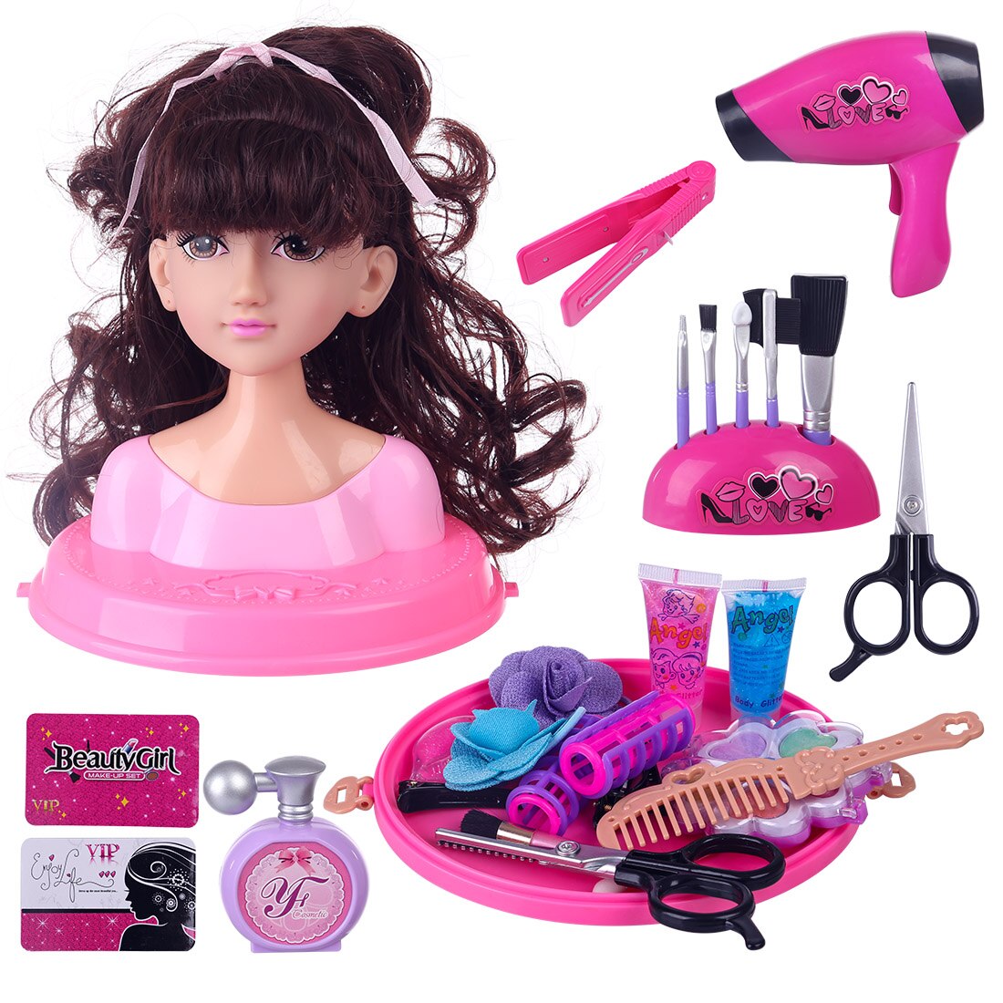 Kids Styling Head Doll Playset