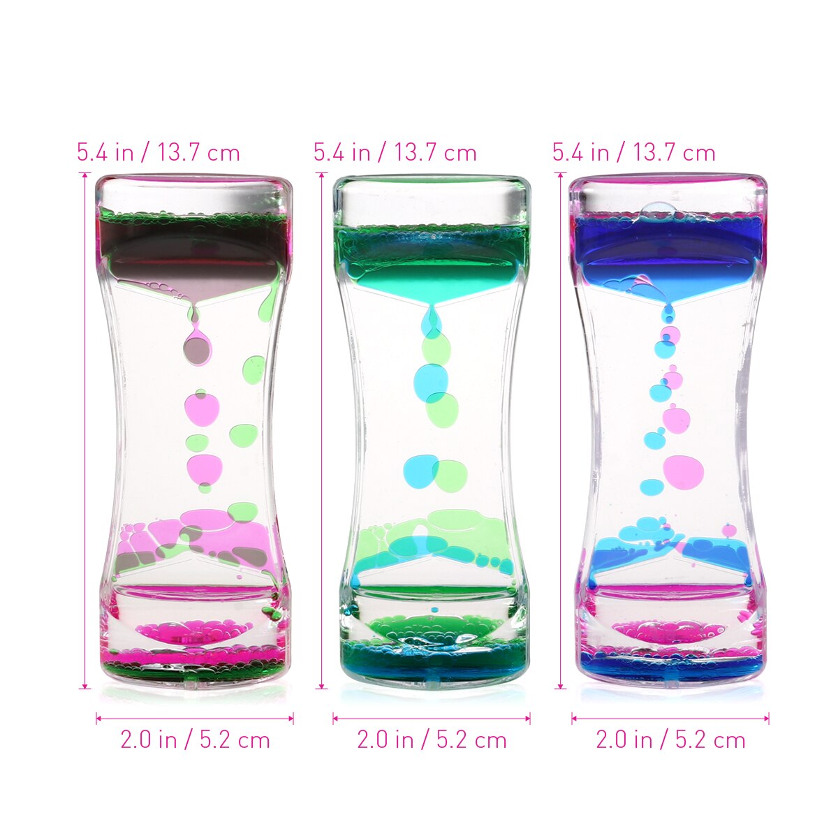 Oil Hourglass Minute Timers (3pcs)